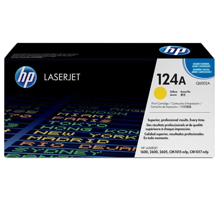 HP 124A (Q6002A) – toner, yellow (gelb)